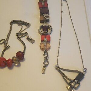 Anne Marie Chagnon ,  Canada  Necklace , Bracelet (3pcs) Or $60 Each